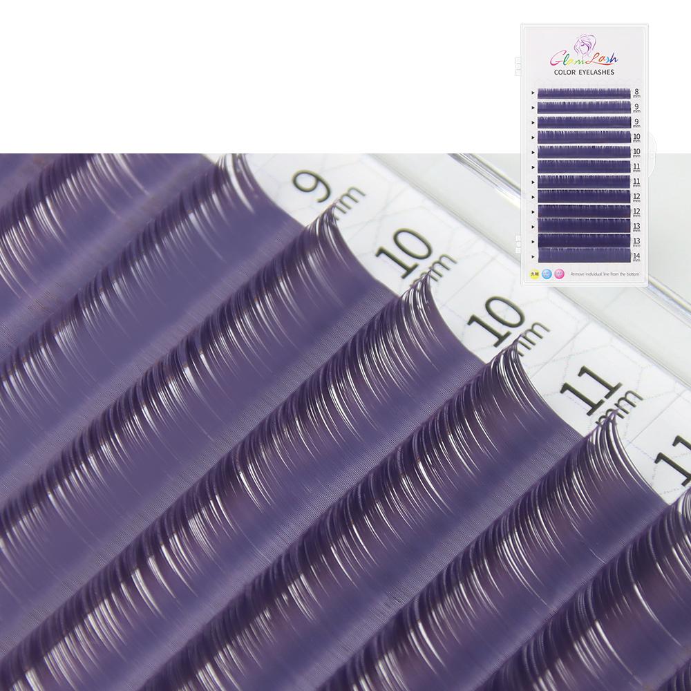 

Кольорові вії Literary Morandi Grey Individual Natural False Colorful Eyelash Extension C&0.07mm&8-14mm MIX