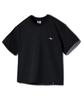 GHOST REPUBLIC Crop Stripe Color Block Roll-Up Short Sleeve T-Shirt Gt-392_Black