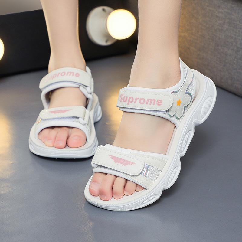 Summer Fashion Girl Beach Shoes Soft Sole Cartoon Flower Sandals Sports Shoes