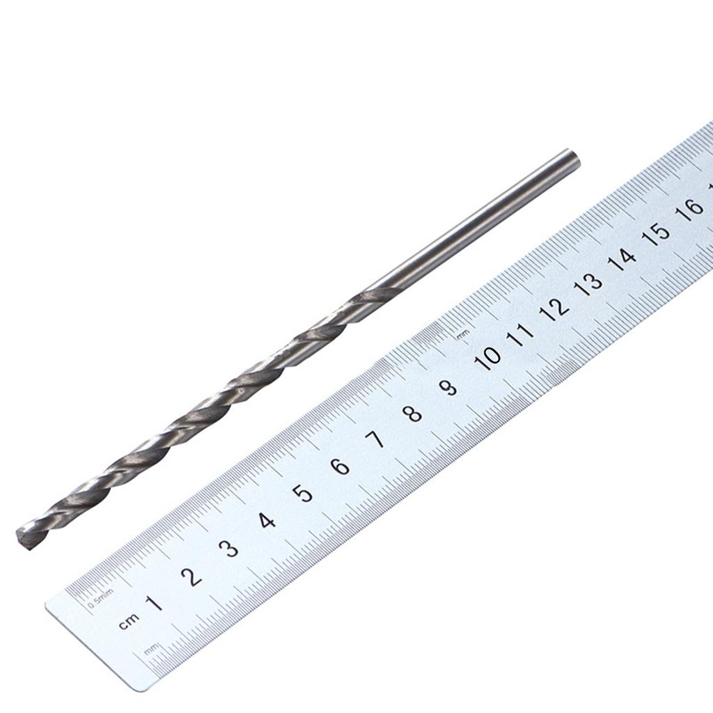 2-5mm Drill Bit Extra Long Straight Shank Set Wood High Hardness Workshop