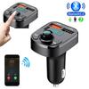 Bluetooth 5.0 FM Transmitter Car Kit PD Type-C Dual USB Car Charger Mp3 Player Handsfree Call Phone Charger with Voltage Display