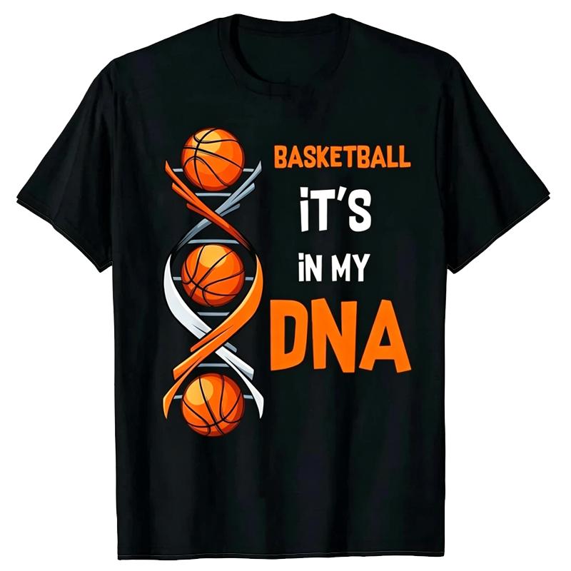 Men Clothing Basketball Heartbeat TShirt Men Birthday Gifts Short Sleeves Funny Tees Fashion Graphic Tshirts Sport Lover