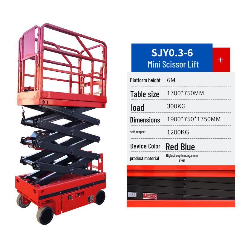 6m Tracked Mobile Scissor Lift: Self-Propelled High-Altitude Lifting Platform