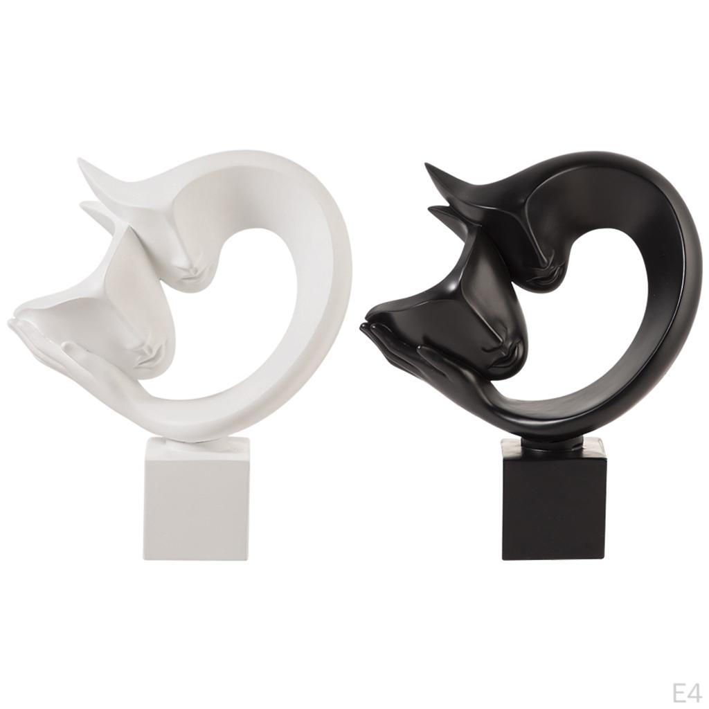 Abstract Statues Sculpture, Crafts Character Passionate Embrace Figurines for Shelf