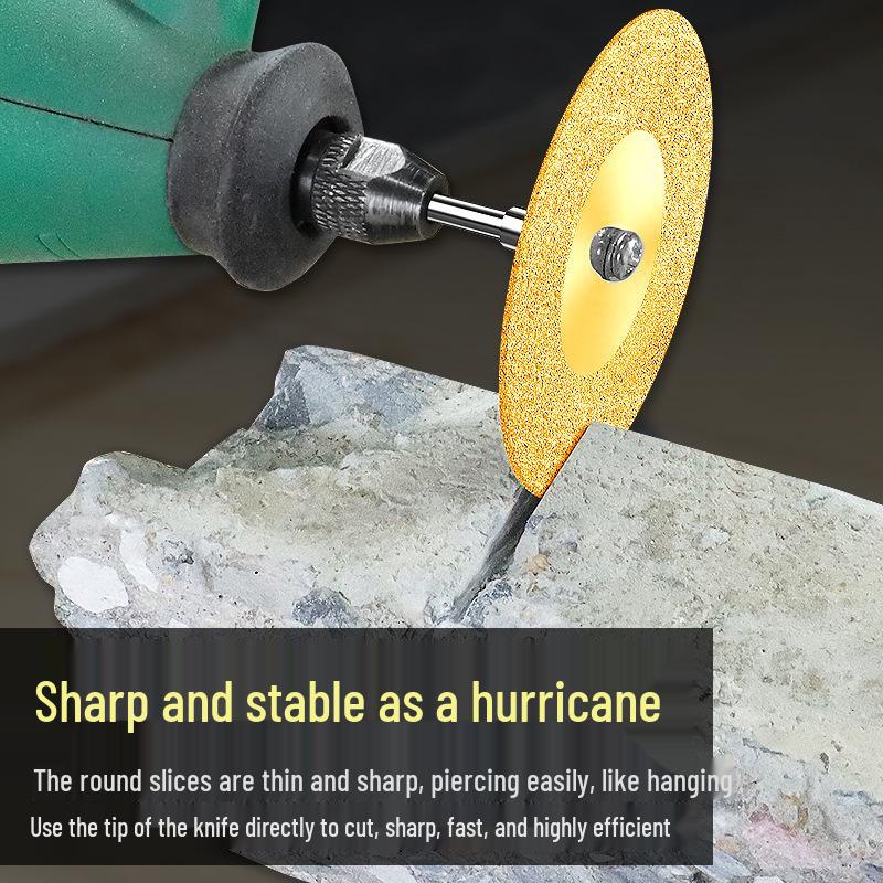 Titanium-Plated Diamond Cutting Disc for Tile, Glass, Ceramic, Jade, and Grout Removal Tools