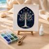 Stress Relief Creative Hobby DIY Mosaic Art Kit, Fantasy Circular Door Tile Craft Sea Glass Project Kit for Adults Beginners, Handmade Gift