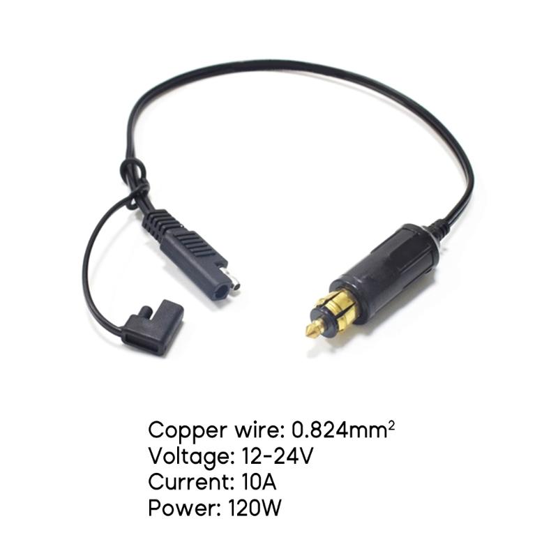 SAE Connector, SAE Plug, Cigarette-Lighter Accessory Plugs DIN, Plug To SAE Adapter Connector for Motorcycles