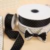 Neues 10 Yards Seidenband 4CM Geschenkverpackung Sträuße Geschenke Verpackungsmaterial Polka Dot DIY Dekor