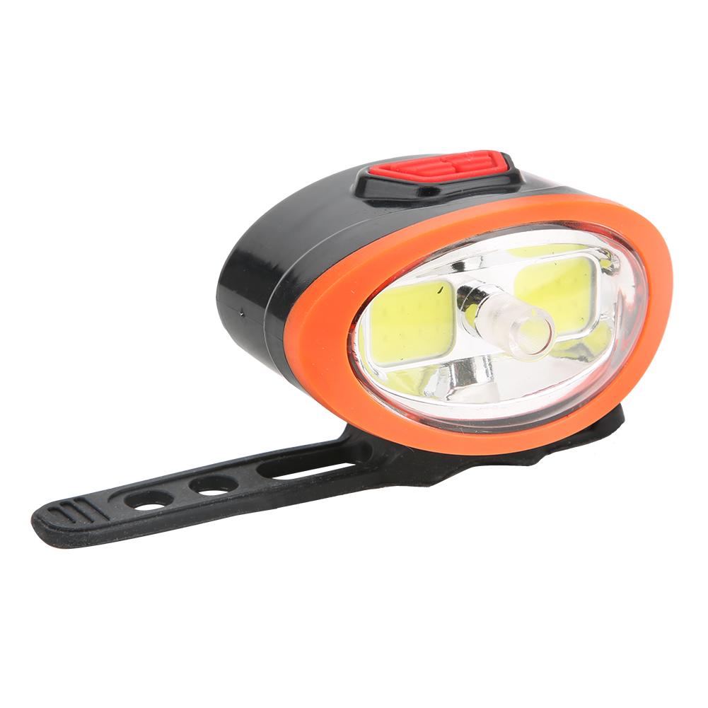 ABS USB Charging Bike Front Light Warning Sign Lighting Headlight Bicycle Cycling Accessory