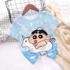 Summer Cute Crayon Shin-chan Graphic T Shirts 3D Print Outdoor Clothes For Children Tops T-Shirt For Girls