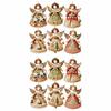 12pcs Colorful Design Christmas Hanging Wooden Xmas Decor Sweet Girl-Shaped Pendant  New Year Gift