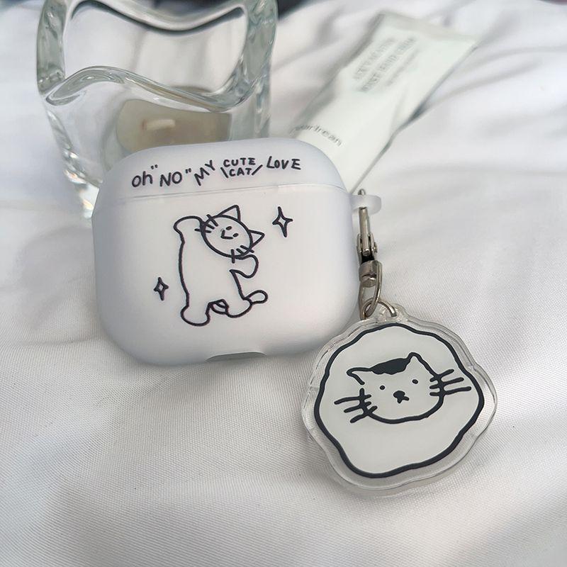 

Second Generation Protective Case 1345 Applicable to Apple Earphone Case 1/2/3/4/5 Wireless Bluetooth New Arrival Creative Shell Frosted Translucent Apple Airpods Pro 2 G69 Kitty Love