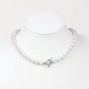 [MIONO] [Produced by Yumi Katsura] Yumi sienne Pearl Necklace Coco 42cm Formal Occasions Simple Popular White Made in Japan (Silver)
