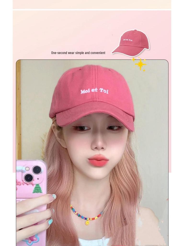 Women's Trendy Baseball Cap with Long Hair Wig – Lightweight, Versatile, Non-Removable Full Head Cover