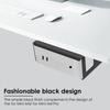 Monitor Installation Bracket Carbon Steel Under Desk Laptop Mount with Shock Absorbing Strips Protection Monitor Holder