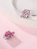 Charm Bead Components Plata Pink symbol Bead Components Charm Bead Component Copper Metal Plated Compatible With Charm Bead Components Copper Metal