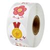 500 Cartoon Reward Stickers/Roll - Self-Adhesive for Kids, Kindergarten Activities, and Decorations