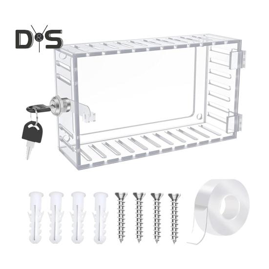 

Прозорий замок для термостата з 2 ключами Дім Квартира Офіс Школа Настінне кріплення Кришка термостата Універсальний великий захист термостата змінного струму A