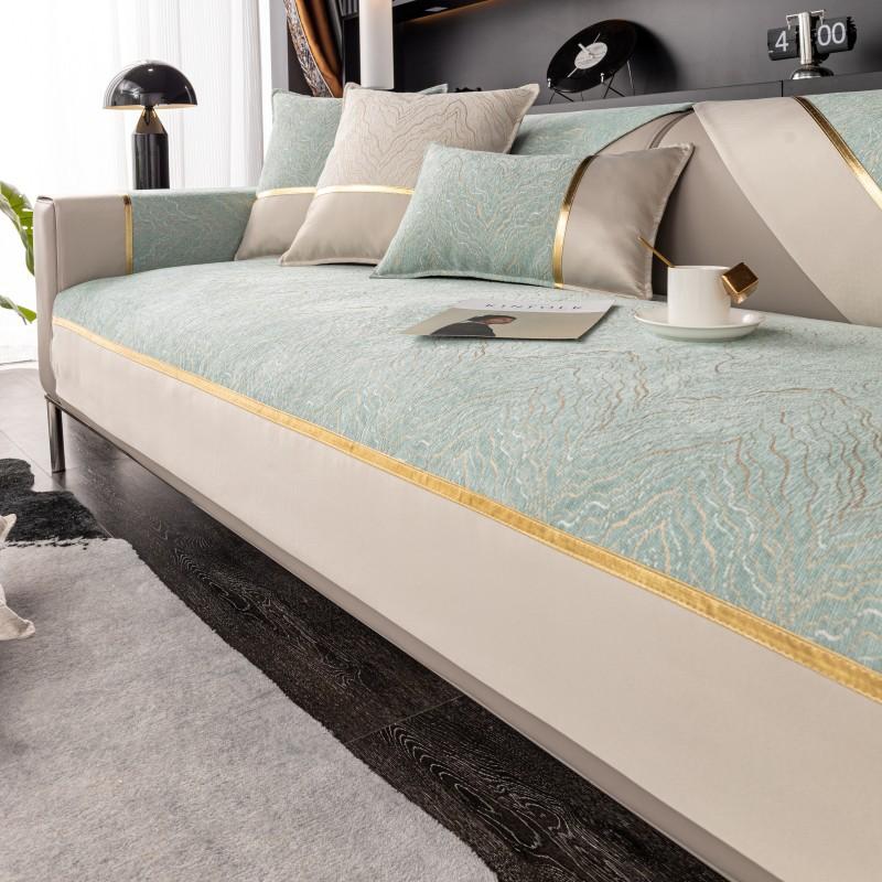 

Подушка для дивана из синели с волнистым узором, нескользящая, универсальная, современная, простая подушка, подлокотник, спинка, чехол для полотенца, тканевый чехол, чехол 70*70cm