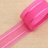 Hot sale 38MM Chromatic stripe chiffon Printin Ribbon Belt DIY Handmade bowknot Hair Accessories Decoration supplies 1 meter/lot