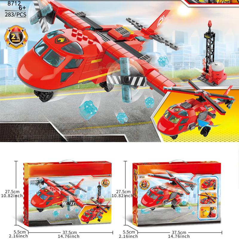 

TOYLINX Модели из строительных блоков Серия Город Пожарная станция Пожарная машина Пожарный Город Образовательные Сделай сам Модельные игрушки для детей Детские подарки