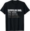 Retro Zeppelin 70-tal 80-tal Luftskepp Zepelin Zepplin T-shirt Unisex T-shirt