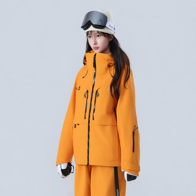 

Unisex Waterproof Ski Suit Set: Thickened, Fully Taped Jacket & Pants for Snowboarding & Skiing. Extra Large