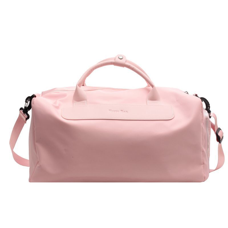

Дорожня сумка із роздільною вологою та сухою речовиною Спортивна сумка Дорожня сумка для коротких відстаней Сумка для ручної поклажі великої місткості Легка 44*23*23cm рожевий