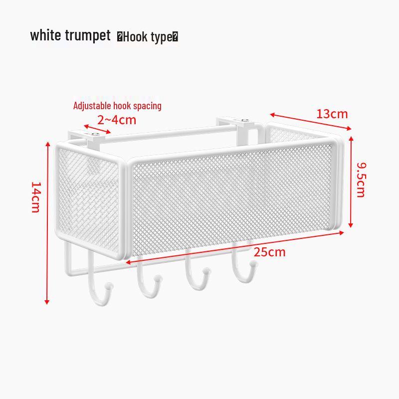 Adjustable Dormitory Bedside Hanging Storage Basket & Rack