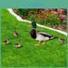 Rooster And Duck Theme Garden Yard Art Pvc Outdoor Decor With Printed Design For Lawn And Patio Use