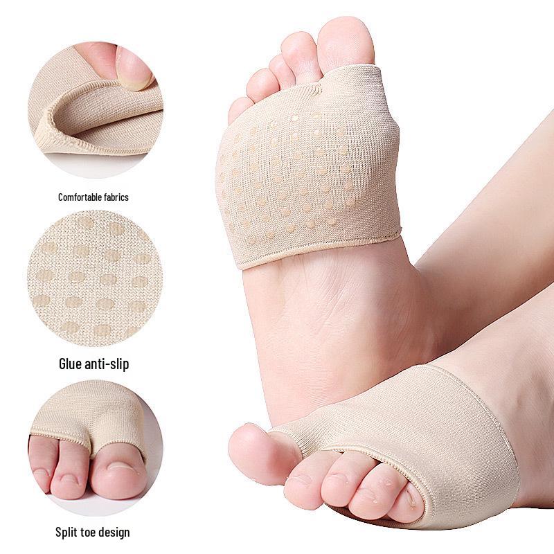 Angled Threaded Foot Protector: SEBS Hallux Valgus Sleeve, Anti-slip Forefoot Pad, Toe Separator