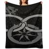 Wheel of Time - Tel'aran'rhiod and Symbols - Black and White Throw Blanket Decorative Furrys Multi-Purpose Single Blankets