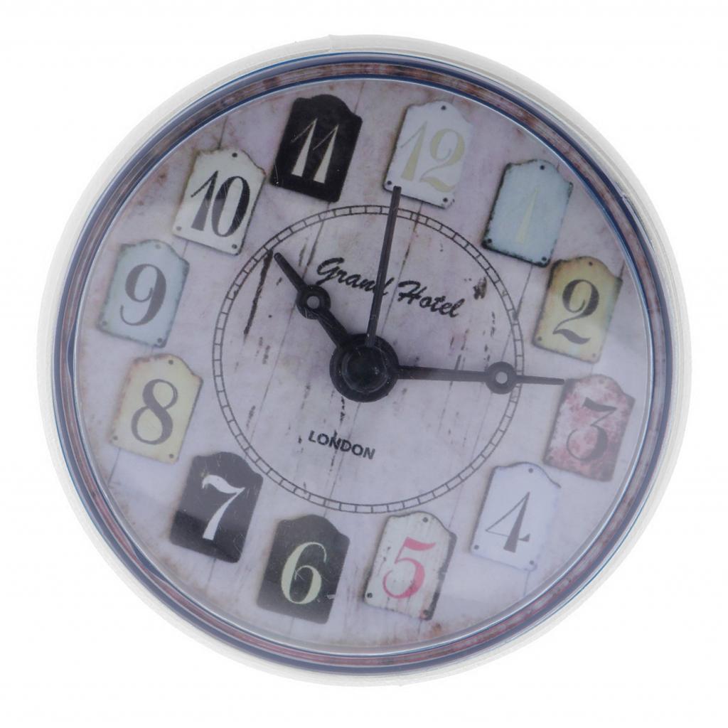 

Мини настенные часы с присоской, водонепроницаемые для ванной комнаты и кухни белый