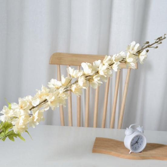 פרחי דלפיניום מלאכותיים גבעול ארוך 46 אינץ' פרח היacinth מדומה לוואזה גבוהה קישוט מרכזי לחתונה, בית, מסיבה סידור פרחים קישוט שולחן