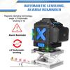 12 Lines 3D 360 Laser Level Self-Leveling Horizontal And Vertical Powerful Cross Green Lines With 2 Batteries New