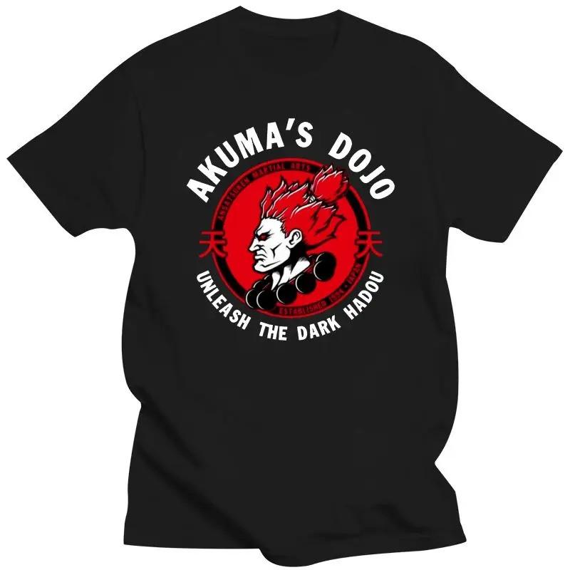 2024 Herrenbekleidung Männerbekleidung Street Fighters Akumas Dojo Entfessle das Dunkle Hadou Fitnessstudio Ph69 Schwarzes T-Shirt Fitnessstudio T-Shirt