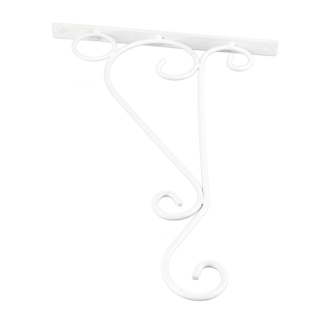 2 Stück Pflanzenampelhalterung Aluminiumlegierung Wandmontage Pflanzenhänger zum Aufhängen von Pflanzen Weiß 20,5x30cm 8,07x11,81in