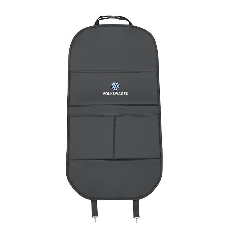 

2026 Hot For Volkswagen VW 1Pcs Car Seat Anti-Kick Pad With Pocket Protective Cover For VW GTI Golf 6 7 8 Passat Polo CC Tiguan