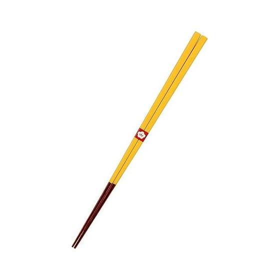 Kawaii Chopsticks, Made in Japan, Traditional Japanese Color Yamabuki Yellow, 23cm