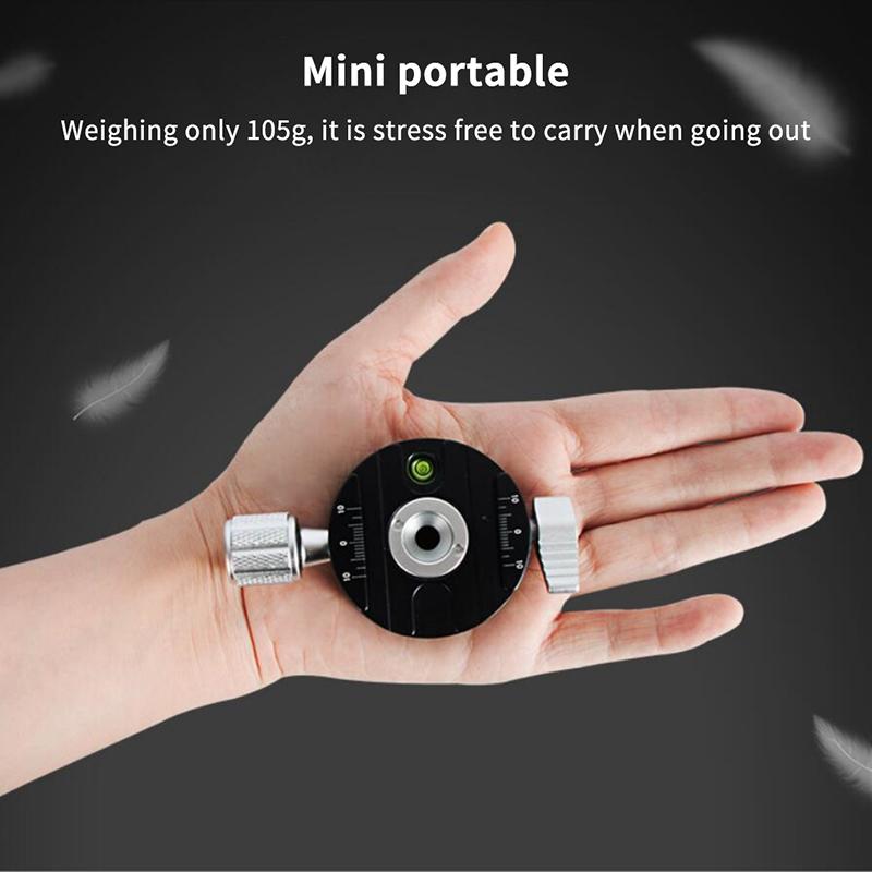 1 Set 360° Rotate Panoramic Shooting Clamp For Arca Swiss Camera Tripod Quick Release Clamp Holder Tripod Mount Plate Adapter