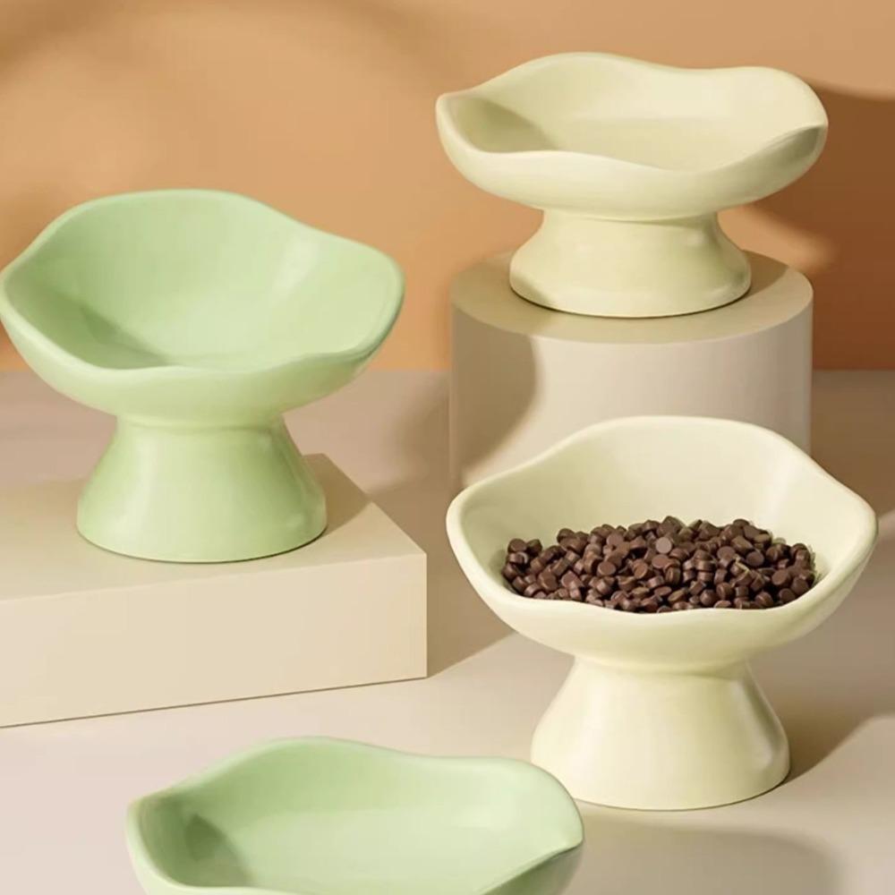 Rutschfester Boden Anti-Kipp-Katzennapf Schräger Winkel Nackenschutznapf Schräger Haustiernapf Senior-Haustiere