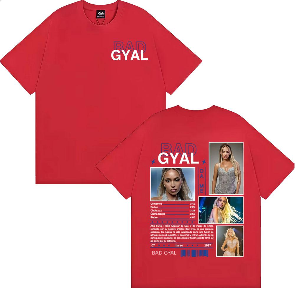 

Bad Gyal La Joia Album Tour 2025 Cover T Shirt Unisex Womens Fashion Hip Hop Vintage T Shirts Cotton Comfort Short Sleeve Tshirts S