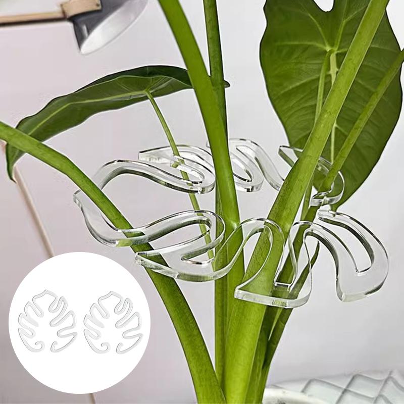 Monstera Shaped Plant Support Easy Installation Decorative Plant Stand Leaf Shape Plants Pole Sturdy Alloy Support Pile Garden