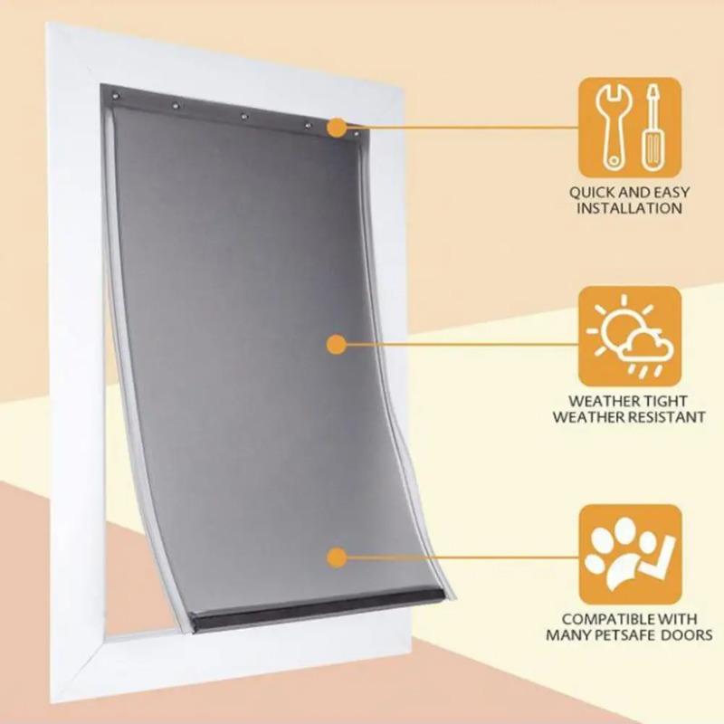 Large Dog Door Replacement Flaps for PCA11 Doggie Doors Weather-Resistant Pet Door Flap Safe Dog Cat House Entry Door Flaps
