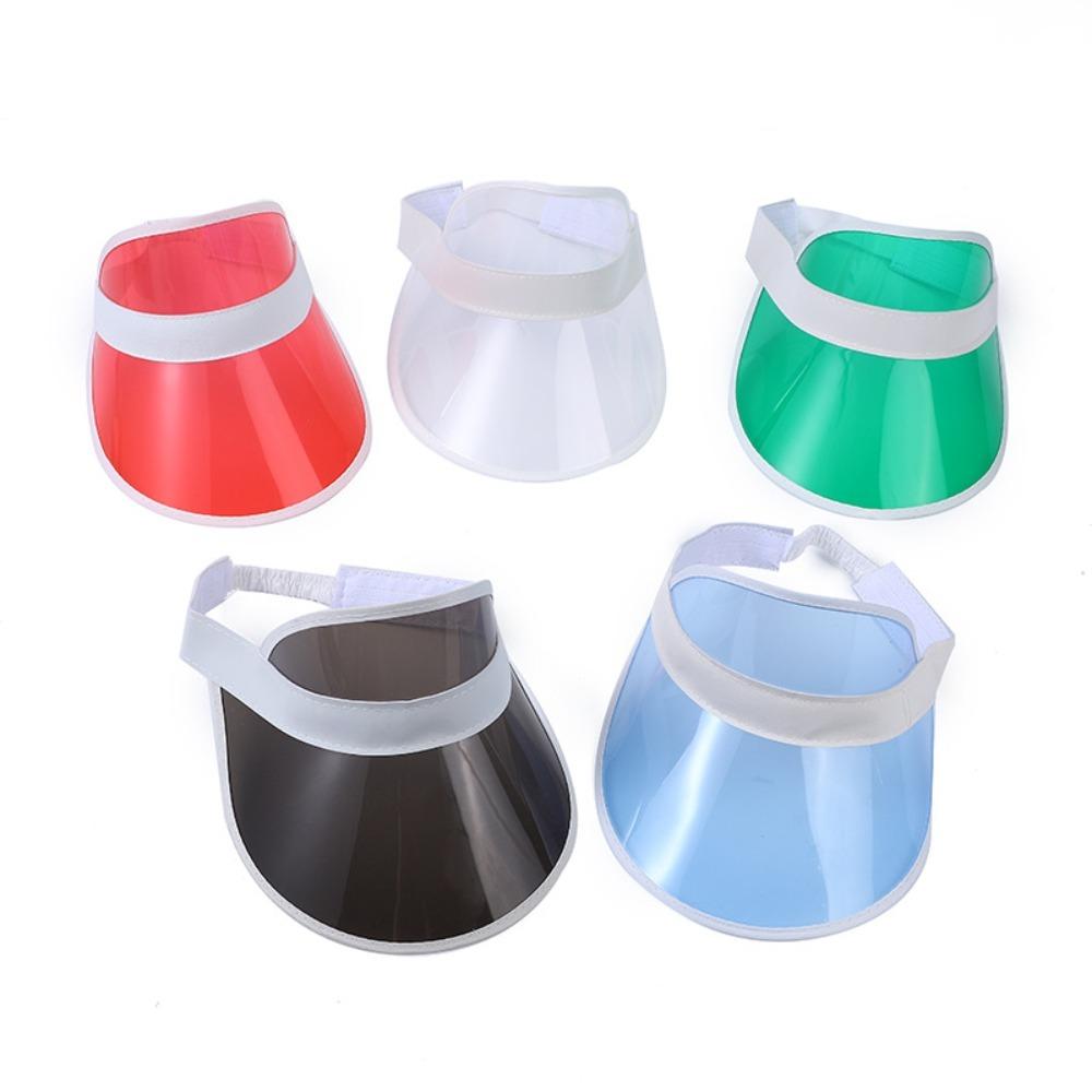 Flexible Sunshade Hat Sun-Proof Sun Cap Hot Sale Transparent Sun Visor Hat  Unisex