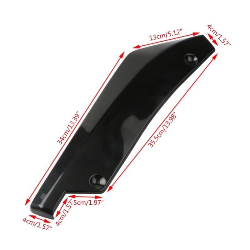1 Pair Diffuser Splitter Car Side Skirt Rear Canards Spoiler with Screws