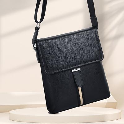 Men's Crossbody Bag Crossbody Bag Men's Business Commuting Bag Small Backpack Top-grain Cowhide Large-capacity Travel Single-shoulder Bag