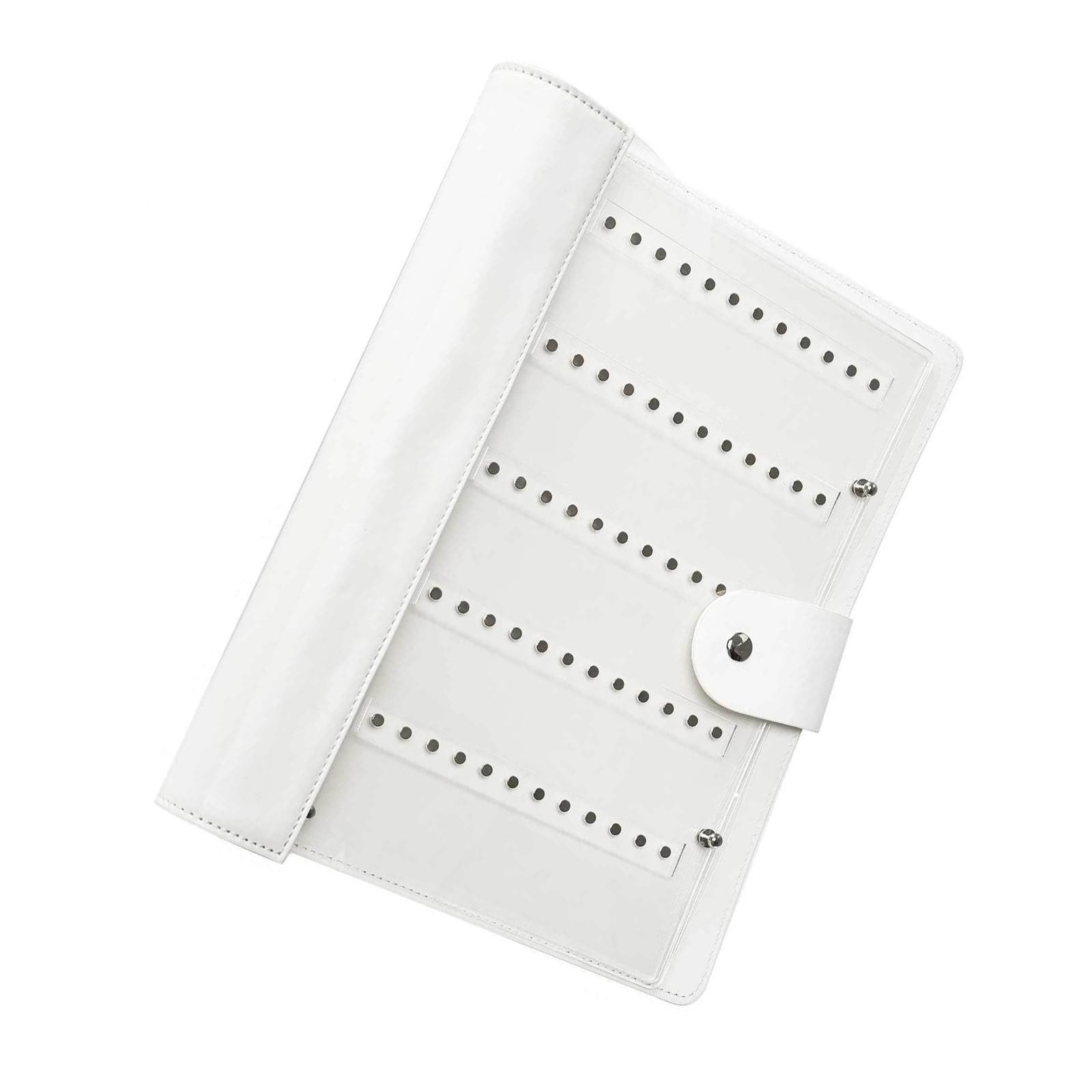Portable Nail Art Color Catalog With Removable Pages Heavy Duty ABS Construction For Professional Swatches Display