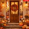 Banner 2pcs Pack Polyester for Thanksgiving Party Porch