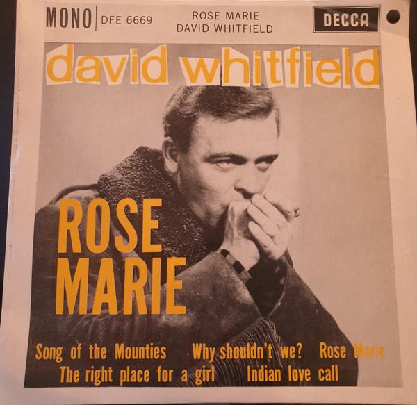 

7-дюймовая пластинка DAVID WHITFIELD - Rose Marie DFE6669 Decca 1961 UK Pop Б/у